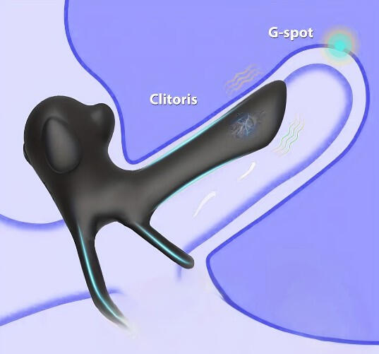 All-in-One Dual Motor Massager - G-Spot and Clitoral Vibrator with Integrated Penis Rings