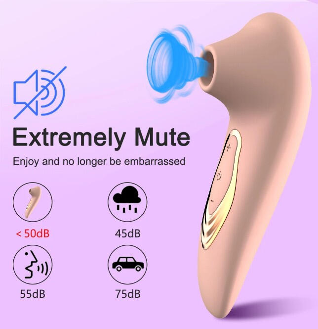 Rechargeable Clit Sucker with 9 Intense Sucking Patterns - Realistic Oral Simulation Toy for Women